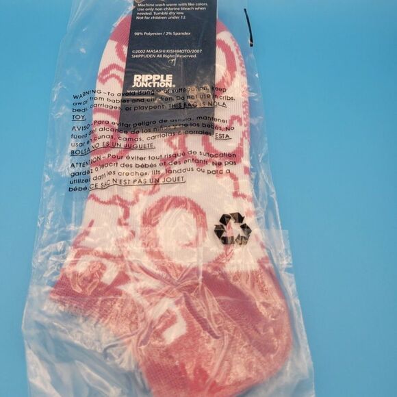 NWT Naruto Shippuden Sock - Uzumake, Konohagakure - Pink - Ripple Junction - New - Picture 3 of 7